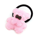 Pink Bears with Bow Ponytail Holder