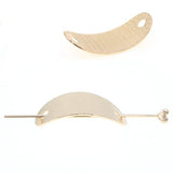 Silver Finish Metal Oval Bun Cover and Hair Stick 2-pc Set