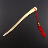 Handmade Sheep Horn Hair Stick with Tassel