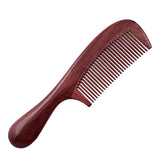 Crystalmood Purpleheart Wood Hair Comb with Handle