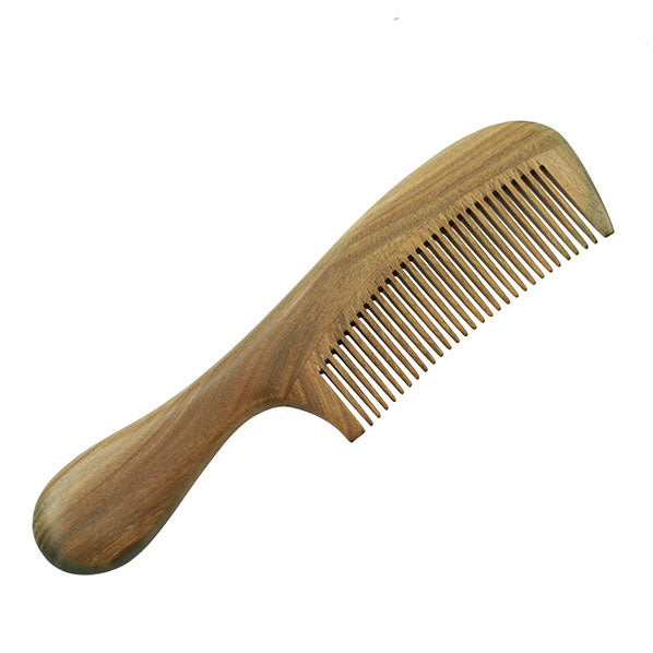 Crystalmood Lignum-vitae Wood Hair Comb with Handle