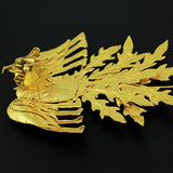 Handmade Miao Filigreed Phoenix Costume Hair Stick Gold Finish