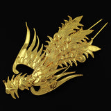 Handmade Miao Filigreed Phoenix Costume Hair Stick Gold