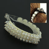 Comb Style Bun Wrap with Crystals Piece