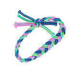 Pack of 10 Double Braided Colorful Elastic Bands Ponytail Holders (Color Varies)