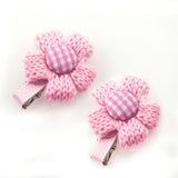 Knitted Flower Hair Clips [Pair]