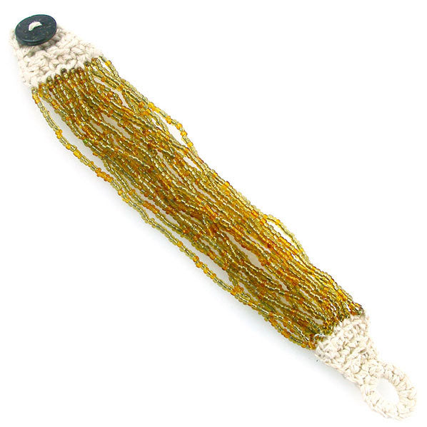 Tibetan Style 18-strand Beaded Bracelet