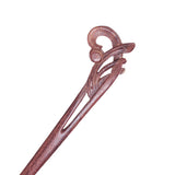 CrystalMood Handmade Carved Wood Hair Stick Orchid