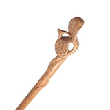CrystalMood Handmade Carved Wood Hair Stick Sprout B Rosewood