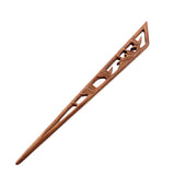 CrystalMood Handmade Carved Wood Hair Stick Bamboo 7" Lignum-vitae