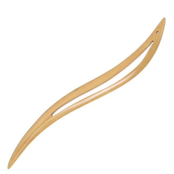 Crystalmood Handmade Ebony Wood Carved Hair Stick Dolphin 6.6 inches