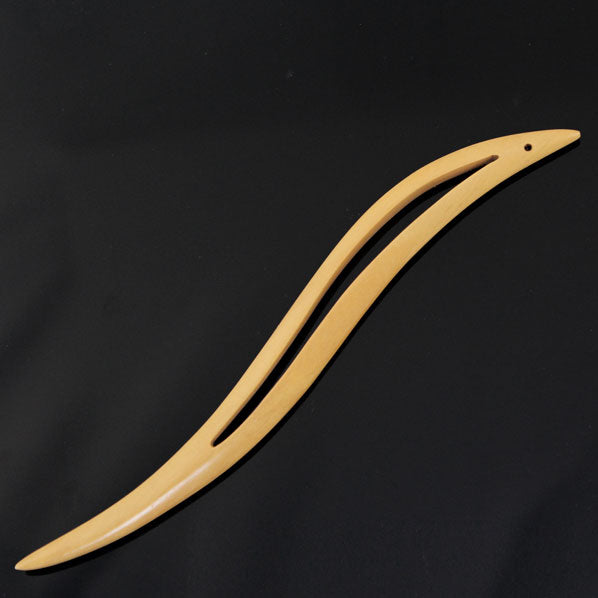 CrystalMood Handmade Carved Wood Hair Stick Dolphin 6.5" Boxwood