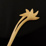 CrystalMood Handmade Carved Wood Hair Stick Fall 6.5