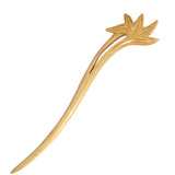 CrystalMood Handmade Carved Wood Hair Stick Fall 6.5" Boxwood