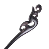 CrystalMood Handmade Carved Wood Hair Stick Dragon 6.5" Peachwood