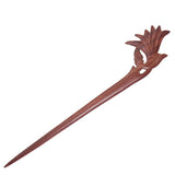 CrystalMood Handmade Carved Wood Hair Stick Yulan