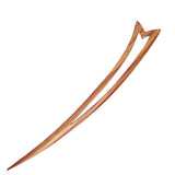 CrystalMood Handmade Carved Wood Hair Stick Arrow 7.25" Ebony