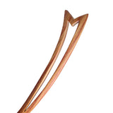 CrystalMood Handmade Carved Wood Hair Stick Arrow