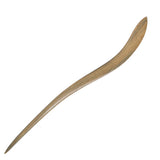CrystalMood Handmade Carved Wood Hair Stick Sway 7" Lignum-vitae