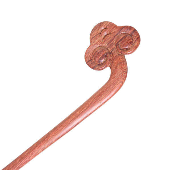 CrystalMood Handmade Carved Wood Hair Stick Propitious