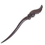 CrystalMood Handmade Wood Hair Stick Wing of Angel Rosewood