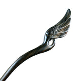 CrystalMood Handmade Carved Wood Hair Stick Wing