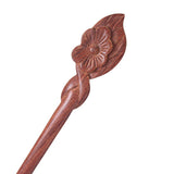 CrystalMood Handmade Carved Wood Hair Stick Cosmos 6.9"  Lignum-vitae