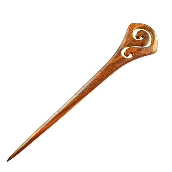 CrystalMood Handmade Carved Wood Hair Stick Totem