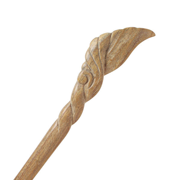 CrystalMood Handmade Carved Wood Hair Stick Calla Lily 7" Lignum-vitae
