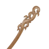 CrystalMood Handmade Carved Wood Hair Stick Vine 7" Lignum-vitae
