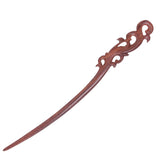 CrystalMood Handmade Carved Wood Hair Stick Vine