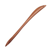 CrystalMood Handmade Carved Wood Hair Stick Wandering 6.4" Peachwood