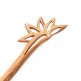 Crystalmood Handmade Peachwood Carved Hair Stick 6.5 Inches