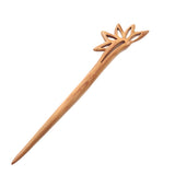 Crystalmood Handmade Peachwood Carved Hair Stick 6.5 Inches