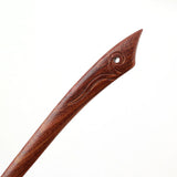 CrystalMood Handmade Carved Wood Hair Stick Blade