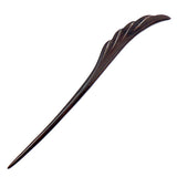Crystalmood Handmade Carved Wood Hair Stick Feather