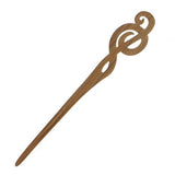 CrystalMood Handmade Carved Lignum-Vitae Wood Musical Note Hair Stick