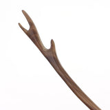 CrystalMood Handmade Carved Ebony Wood Antler Hair Stick