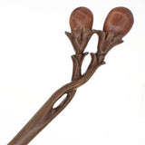 CrystalMood Handmade Carved Lignum-Vitae Wood Hair Stick Goji Berries