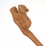 CrystalMood Handmade Carved Peachwood Chinese Zodiac Hair Stick 2 Ox