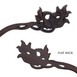 CrystalMood Carved Ebony Wood Flat-Back Golden Fishes Hair Stick