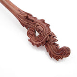 CrystalMood Handmade Carved Hair Stick Phoenix Plumes