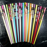 Painted Bamboo Chopsticks Hair Stick Apples 7" [Pair]
