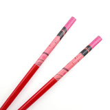 Painted Bamboo Chopsticks Hair Stick Japanese Geisha Pink 7