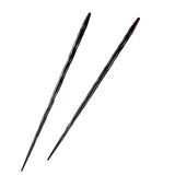 Painted Ironwood Chopstick Hair Sticks Black [Pair]