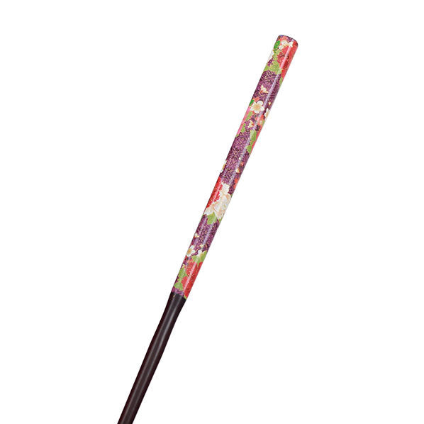 Ironwood Chopstick Hairsticks with Floral Pattern [pc]