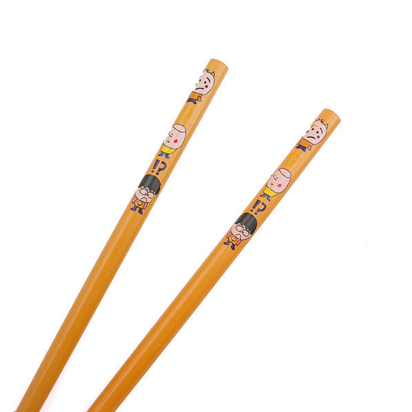 Painted Bambood Chopsticks Hair Stick Cartoon [Pair]