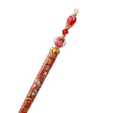 Crystalmood Handmade Lacquered Hair Stick w/ Swarovski Crystal & Mother-of-Pearl