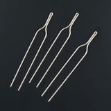 Crystalmood Stainless Steel 2-prong Hair Stick Fork Hairpin [3-pc Set]
